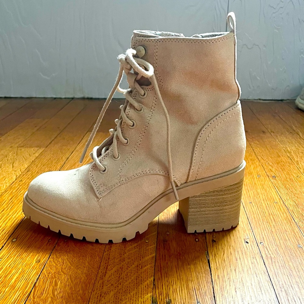 Cream colored boots
